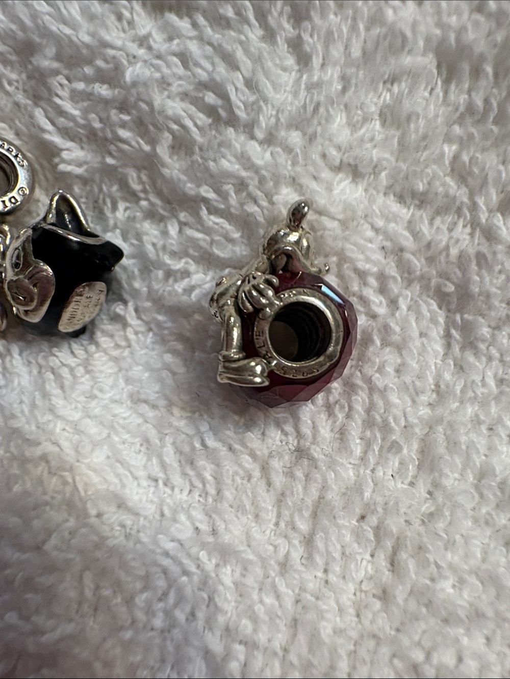 Disney parks Pandora Silver .925 Trio set of 3 Figaro chef Mickey & Pink Mickey - Picture 4 of 9